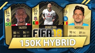 INSANE 150K HYBRID w/ IF QUARESMA + SIF TALISCA! FIFA 18 SQUAD BUILDER