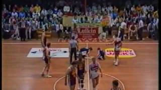 Illawarra Hawks vs North Melbourne Giants - 1989 - Controversial Technical foul on Bruce Palmer