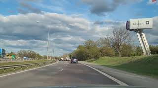 Dashcam drive from Stockoholm to Torö in the evning and spring of sweden