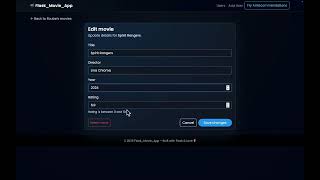 Flask Movie App | Full-Stack Python Project (Flask, SQLAlchemy, OMDbAPI)