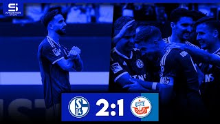 FC Schalke 04 - Hansa Rostock 2:1 | Tore & Highlights | Stadion Reaktion