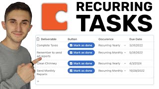 Coda Tutorial: How to Set-Up Recurring Tasks in Coda! (with Template)