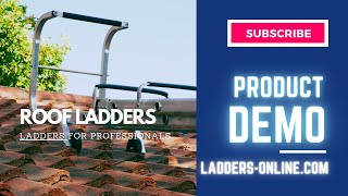 Professional Double Section Roof Ladder | Secure Roof Access Demo by Ladders-Online