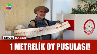 1 metrelik ve 25 santimlik iki oy pusulası!