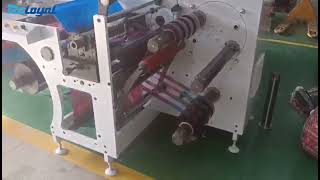 Narrow web high speed 350m/min turret rewinding slitter for label and flexible packaging film