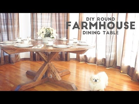 DIY Round Farmhouse Dining Table | Modern Builds | EP. 52 DIY Round Farmhouse Dining Table | Modern Builds | EP. 52