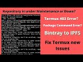 How to Solve Termux Package Command Errors? Termux Repository is under Maintenance or Down?