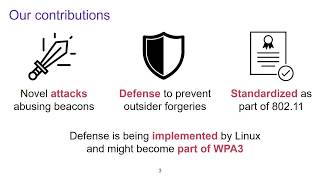 [WiSec] Protecting Wi-Fi Beacons from Outsider Forgeries