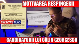 BREAKING NEWS Motivarea  BEC: De ce s-a respins candidatura lui Călin Georgescu. Presedentul Șosoacă