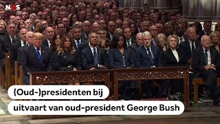 UITVAART: Amerikanen nemen afscheid van oud president George H.W. Bush