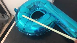 How to deflate aluminium foil balloons