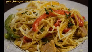 How to make Chicken Fajita Pasta, Chicken Fajita Pasta Recipe: Fusion Food, fast and easy