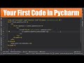 First Python program in PyCharm