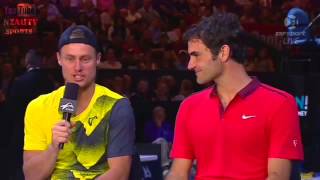 Roger Federer and Lleyton Hewitt Interview 2015 Sydney