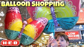 Balloon Shopping Butterfly Balloon at HEB Grocery Store! Proof The Balloon LOVES Our House LOL 🦋