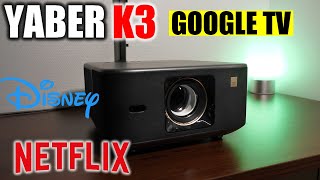 YABER K3 TEST : VIDÉOPROJECTEUR 1600 ANSI, SON JBL \u0026 GOOGLE TV INTÉGRÉ POUR 2025