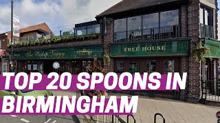 The Top 20 Birmingham Wetherspoons' RANKED worst to best