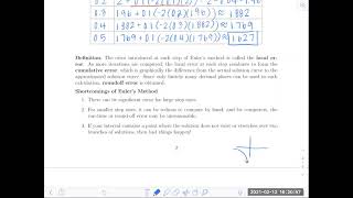 Numerical Approximation: Euler's Method