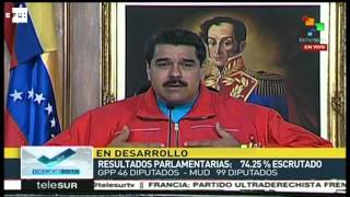 La oposición gana las elecciones en Venezuela y Maduro acepta la derrota