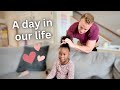 Spend the Day With Us | Dad does her hair!
