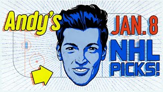 NHL Sniffs, Picks & Pirate Parlays Today 1/8/24 | Best NHL Bets w/@AndyFrancess