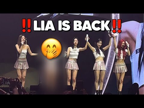 lia’s FIRST appearance on stage with itzy after long hiatus