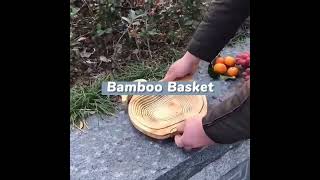 Bamboo fruit basket. #shorts