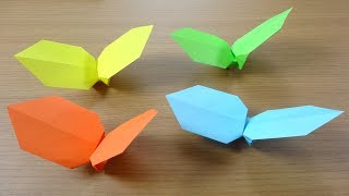 ヘンテコおりがみ「くるくるプロペラ」　Origami Spinning Blades