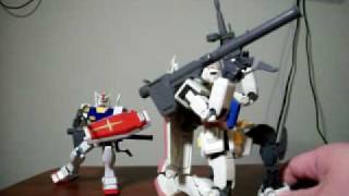 Part 2 review of 1/100 MG RX-78-2 One Year War model kit