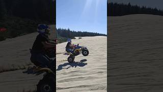 LT500R Quadzilla vs ATC 250R vs TRX 450 uphill race. - Florence, OR