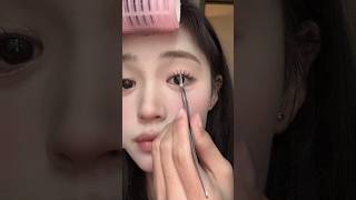 인조 속눈썹 없이 샤방 아이돌 속눈썹 쌉가능🫧 #속눈썹 #makeup #마스카라