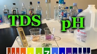 Best bottled water pH TDS test vs tap distilled water alkalinity and acidity