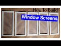 How To Build Window Screens (For Just 1 Euro!) - Woodworking