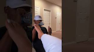 He didn't expect my toes to go in his face ... #Shorts