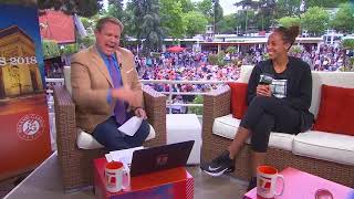 Madison Kyes - Roland Garros Tennis Channel Desk Visit
