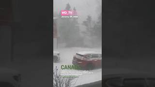 Englehart, Ontario Buried Under Heavy Snow, Environment Canada Issues Warning