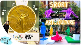 Visit the Olympic Agora - Where Sport Meets Arts \u0026 Culture | Tokyo 2020 Olympics | Japan Vlog