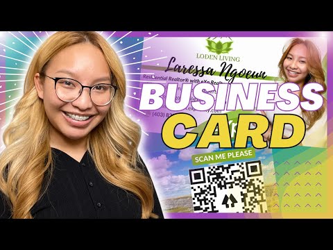 Create a Stunning QR Code Business Card on Canva [FREE TEMPLATE]