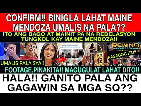 CONFIRMMAGUGULAT LAHATMAINE, MENDOZA UMALIS NAHALAGANITO PALA ANG GAGAWIN SA MGA SQ