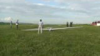 Maiden flight of RC glider- scale Nimbus