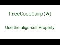 CSS Flexbox - Use the align-self Property - Free Code Camp