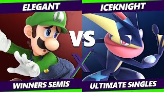 S@X 468 Winners Semis - Elegant (Luigi) Vs. IceKnight (Greninja) Smash Ultimate - SSBU