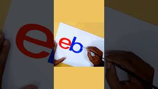 How to draw the Ebay logo #Ebay #shorts