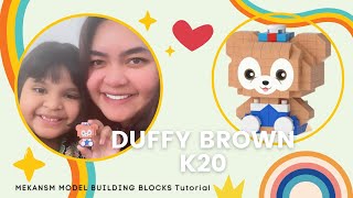 LEGO MINI BUILD MODEL BUILDING BLOCKS DUFFY BROWN K20 MEKANSM TUTORIAL