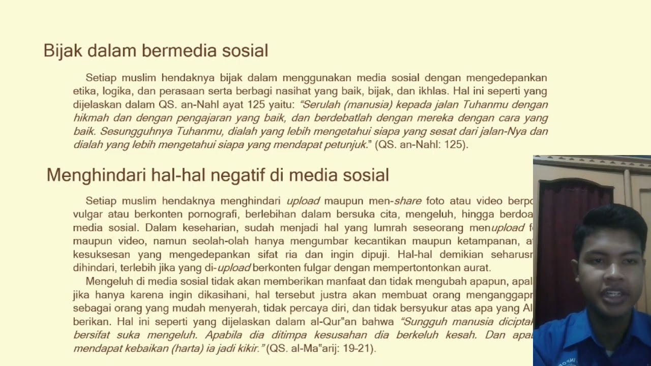 Adab Bermedia Sosial Dalam Pandangan Islam - YouTube