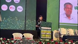 My Speech today at International Children Summit on Zero Waste Management 2025 | Govt of Kerala 💛🙏