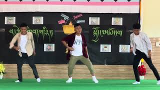 Hindi Remix dance by Gangchen Rigne student on staff day