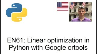 Linear optimization in Python with Google ortools