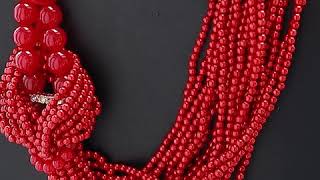 Hot Red Jewelry! DIY Necklace Ideas Suitable On Wedding Outfits