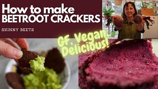 How to make beetroot crackers [4K] *Skinny Beets*